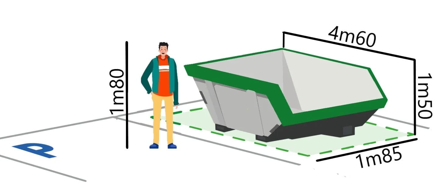 Grofvuil container 40m³